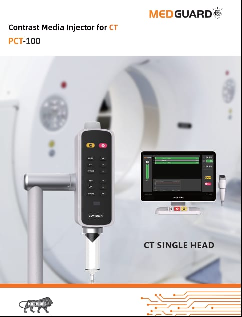 MedGuard Contrast Media Injector for CT with digital display and control panel PCT 100 MedGuard Contrast Media Injector for CT with digital display and control panel PCT 100